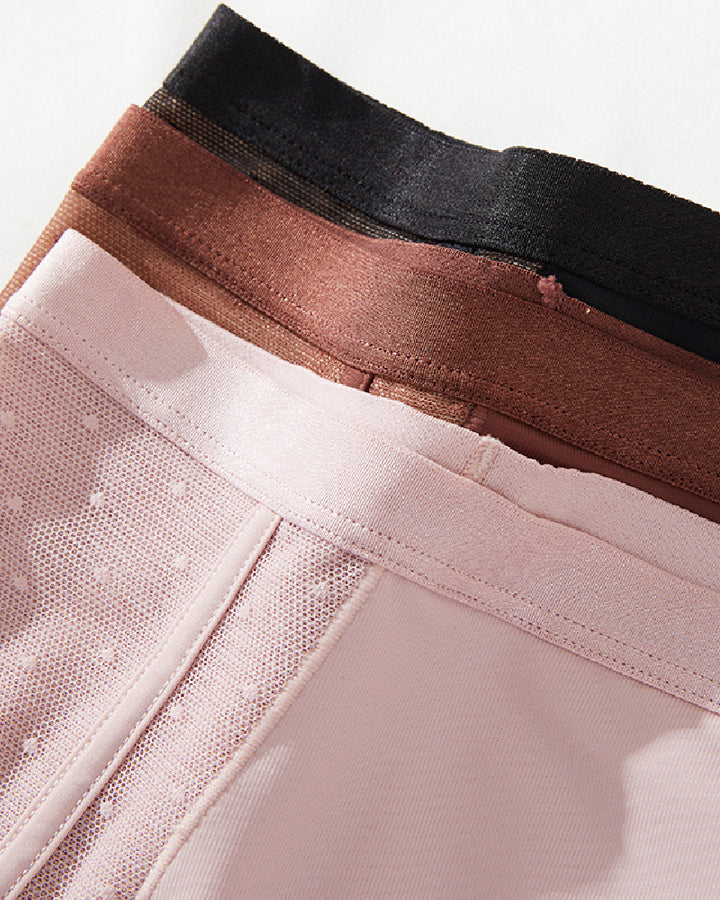 Hohe Taille Mesh Splicing Miederhose Bauchweg Atmungsaktive Shaping Höschen