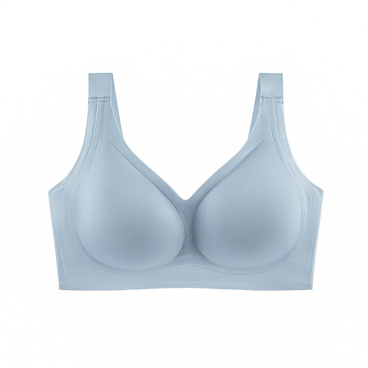Glatter Bügelloser V-Ausschnitt BH Nahtlos Vollständige Abdeckung Bequemer Push Up BH
