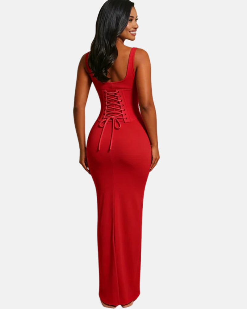 Hourglass Figure Body Shaper The Corset Maxi Dress Two-Piece Set