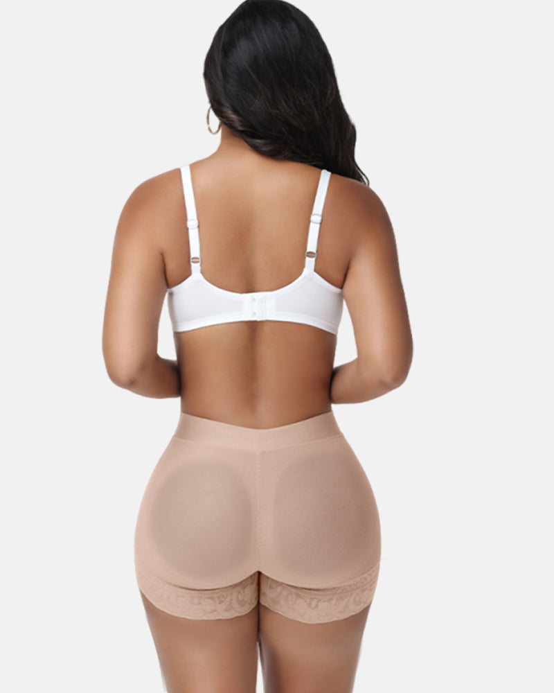Shapshe®Nahtlose Transparente Mesh Shorts mit Niedriger Taille zur Po Lift Formung