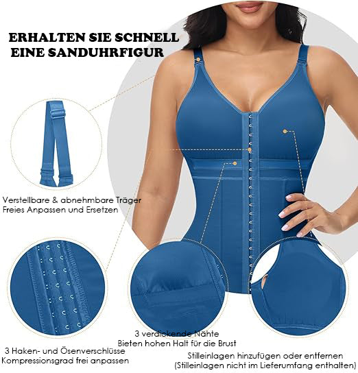 Shapshe® Damen Bauchkontrolle Fajas Colombianas Nach Operationen Ganzkörper Po-Lifter Body Shaper