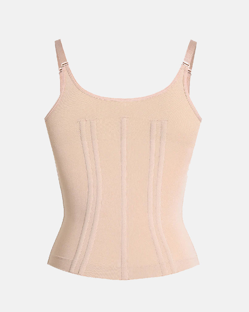 Shapshe®Shapewear Top With Built In Bra With Zipper Cutout