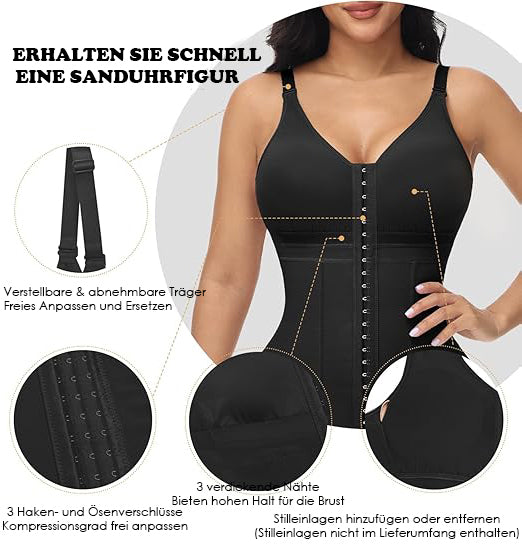 Shapshe® Damen Bauchkontrolle Fajas Colombianas Nach Operationen Ganzkörper Po-Lifter Body Shaper