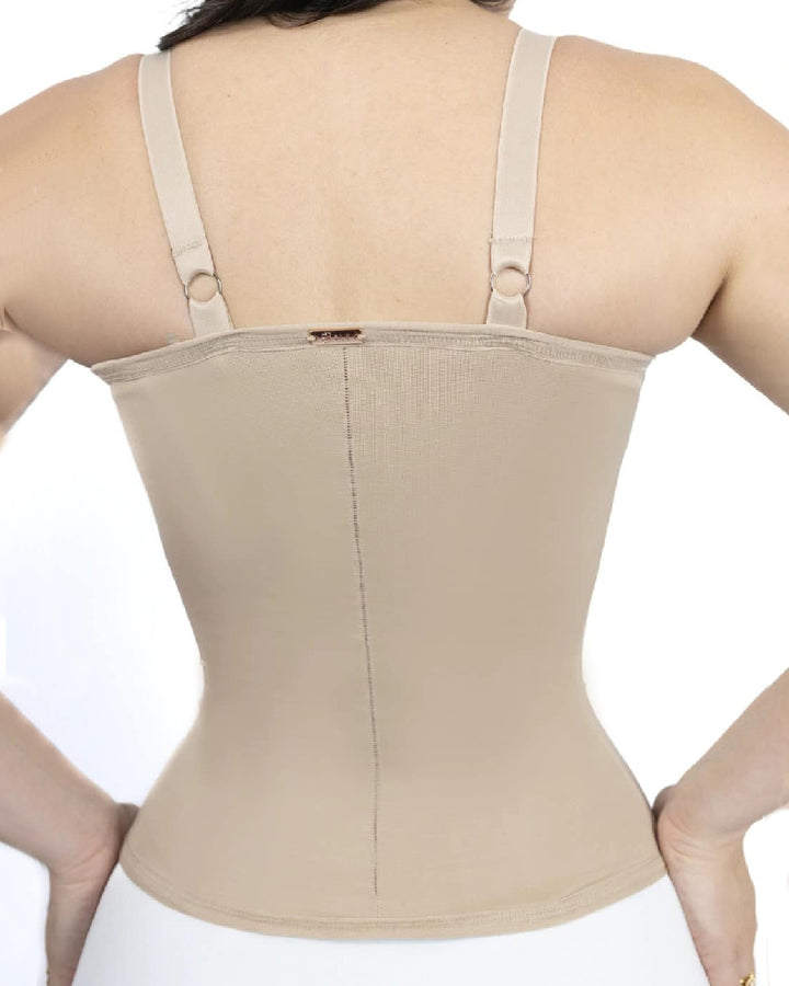 Shapshe® Nahtloses Satin 18 Stahlstäben Korsett Überbrust Spitzen Cups Bauchgürtel