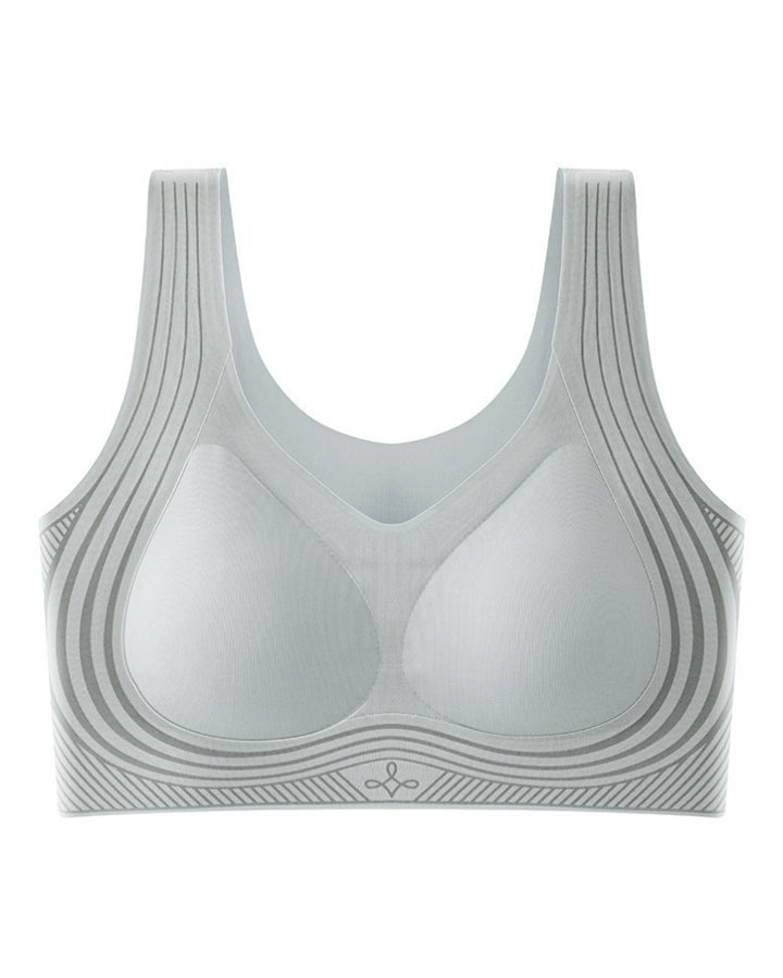 Breite Träger Push Up BH mit Festen Körbchen und Weichem Halt
