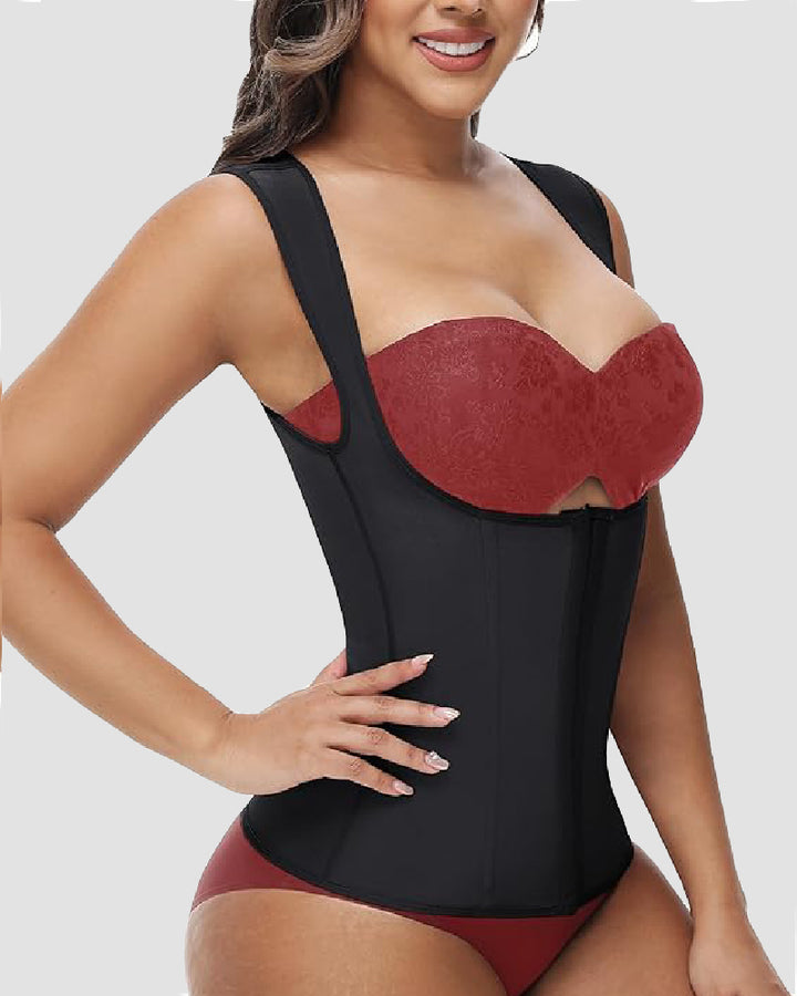 Shapshe® Nahtlose Bauchweg Taillentrainer Weste Workout Bauch Kompression Korsett