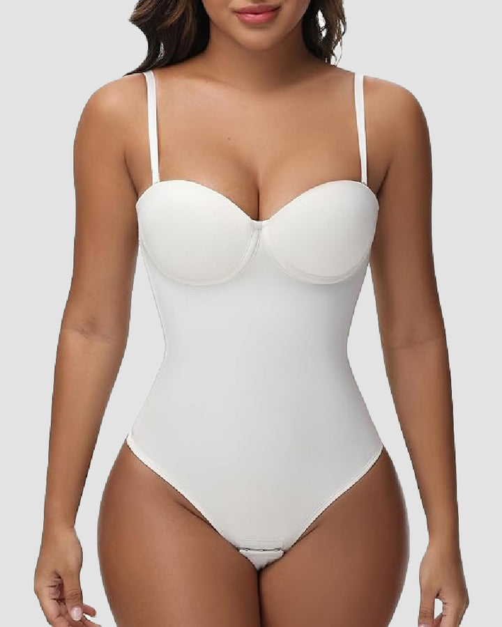 Shapshe® Nahtloser Skinny Bodys mit Sexy Schnürung am Rücken und Tanga