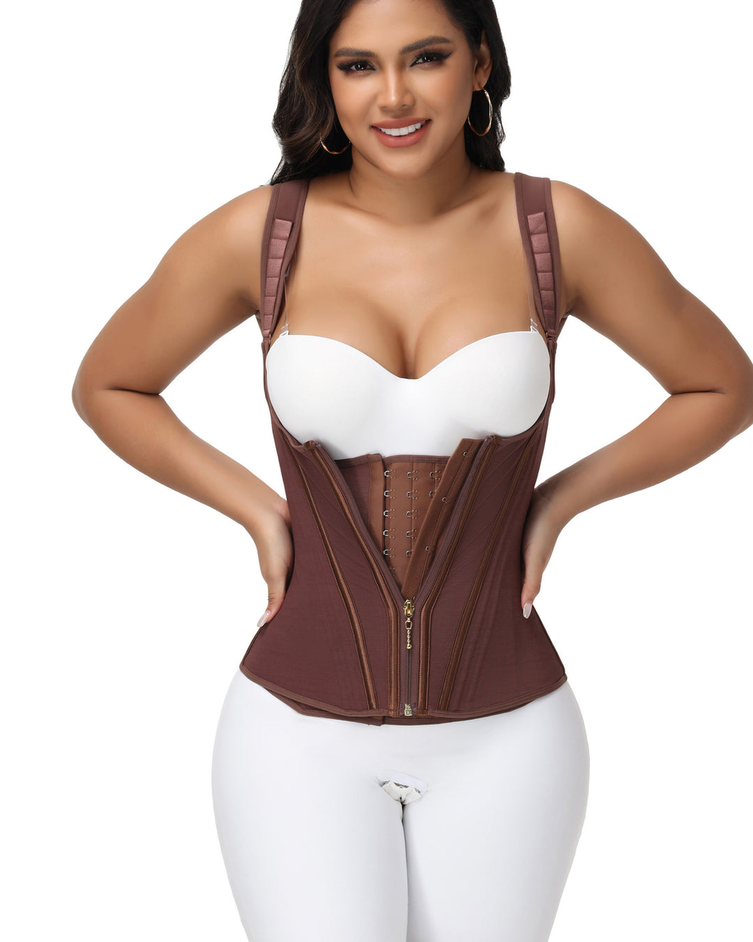 Shapshe® Taillentrainer für Damen Body Shaper Korsett Weste Tanktop mit Stahlknochen