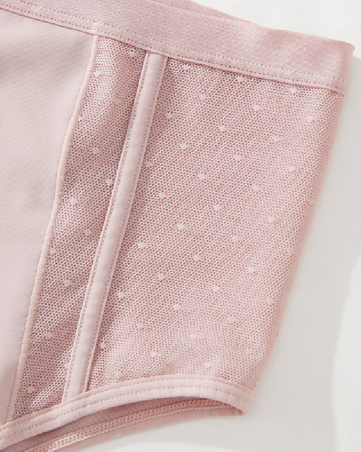 Hohe Taille Mesh Splicing Miederhose Bauchweg Atmungsaktive Shaping Höschen