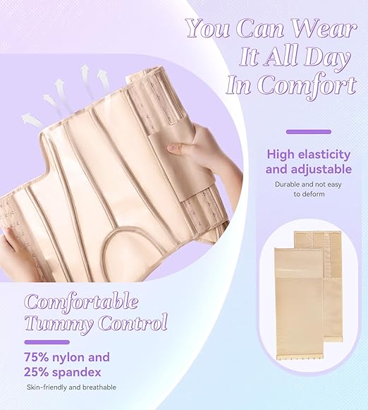 Shapshe® Damen Bauchweg Mieder Taillentrainer Stäbchen Sports Bauchgürtel Zum Abnehmen