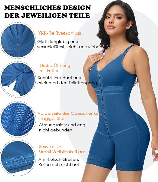 Shapshe® Damen Bauchkontrolle Fajas Colombianas Nach Operationen Ganzkörper Po-Lifter Body Shaper