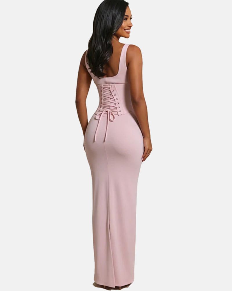 Hourglass Figure Body Shaper The Corset Maxi Dress Two-Piece Set