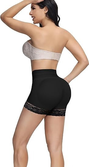 Shapshe® BBL Shorts mit doppelter Kompression und hoher Taille und bauchkontrollierendem Höschen in der Mitte