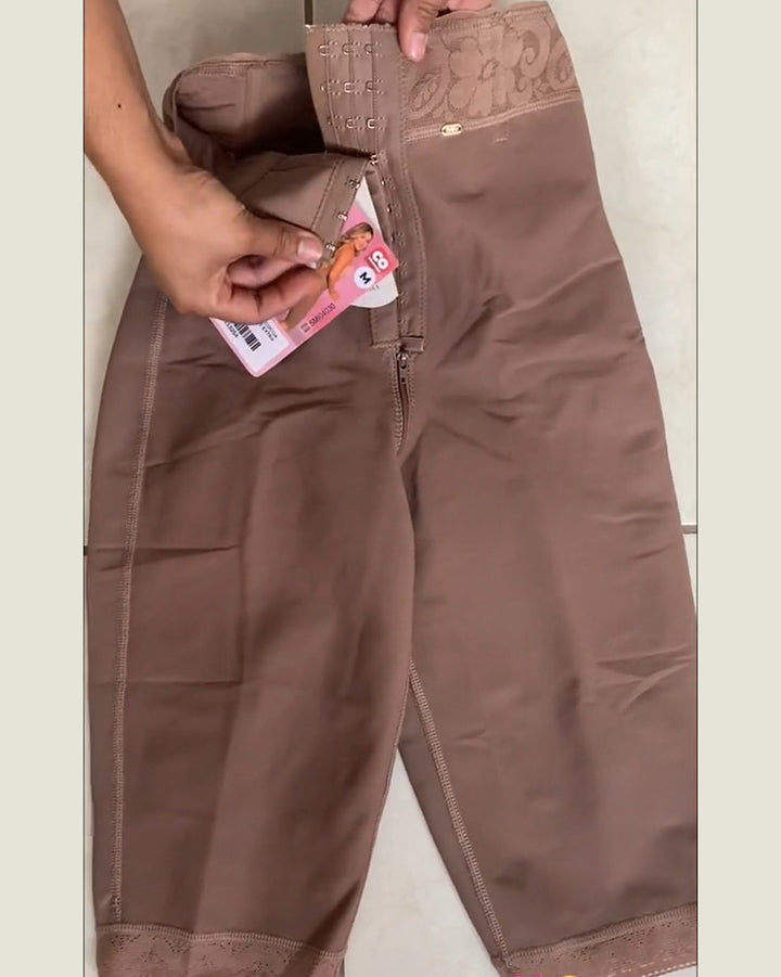 Shapshe® Damen Hohe Taille Knielange Shapewear Hose Unsichtbare Bauchweg Faja Shorts