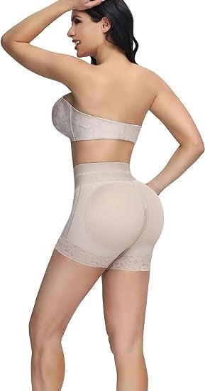 Shapshe® BBL Shorts mit doppelter Kompression und hoher Taille und bauchkontrollierendem Höschen in der Mitte
