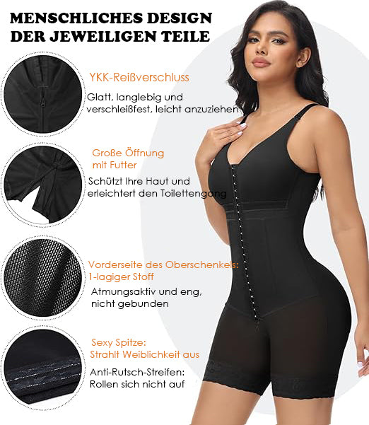 Shapshe® Damen Bauchkontrolle Fajas Colombianas Nach Operationen Ganzkörper Po-Lifter Body Shaper