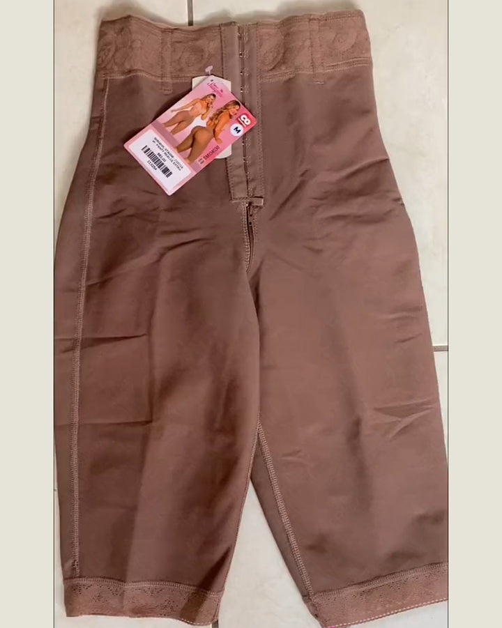 Shapshe® Damen Hohe Taille Knielange Shapewear Hose Unsichtbare Bauchweg Faja Shorts