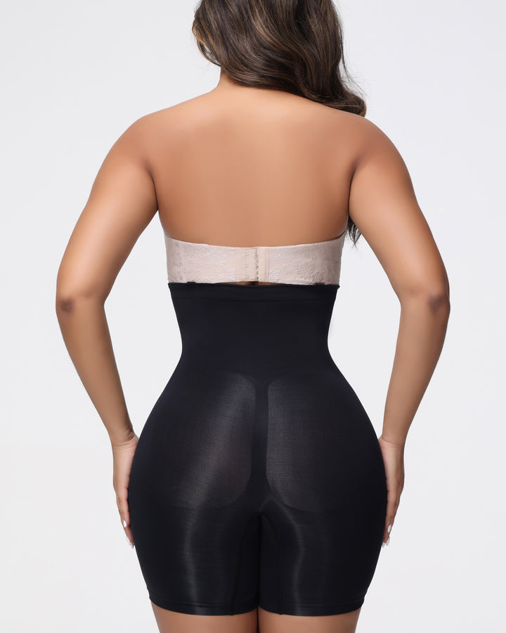 Shapshe® Nahtlose Hoher Taille Shapewear Shorts Mit Abnehmbarem Träger