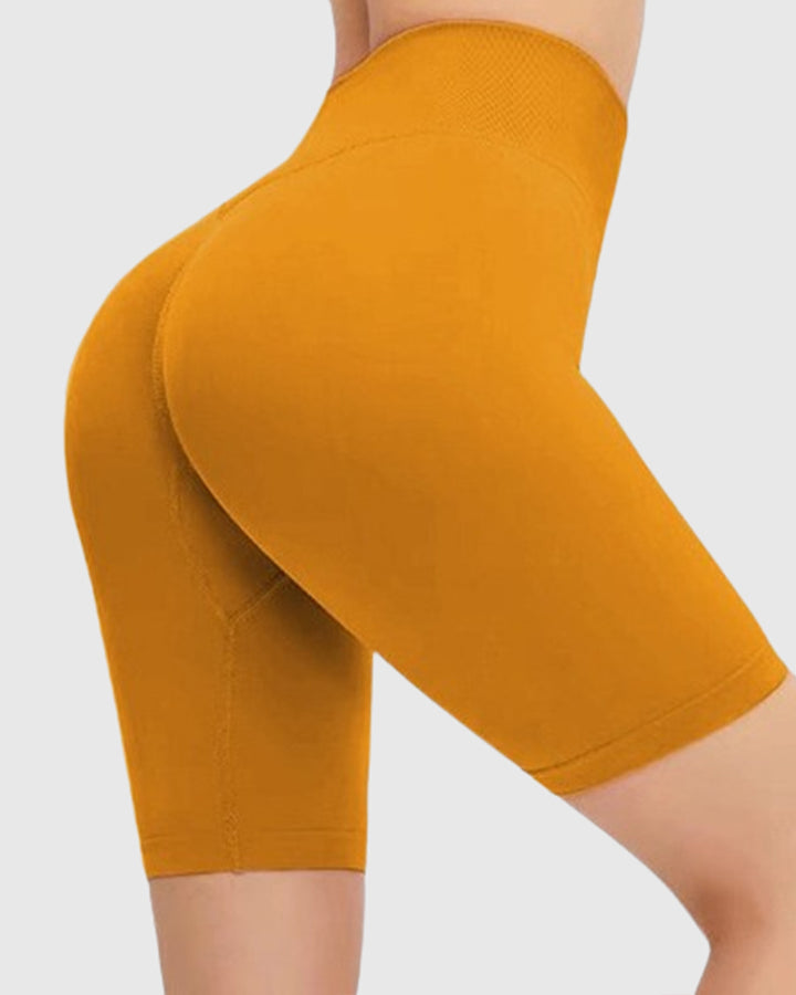Yoga Shorts Hohe Taille Nahtlose Shorts mit Hüftlifting