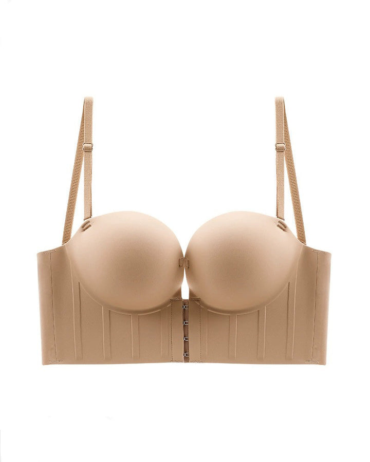 Vorderverschluss Großer U Rücken BH Verdickte Push-Up Ohne Bügel BH