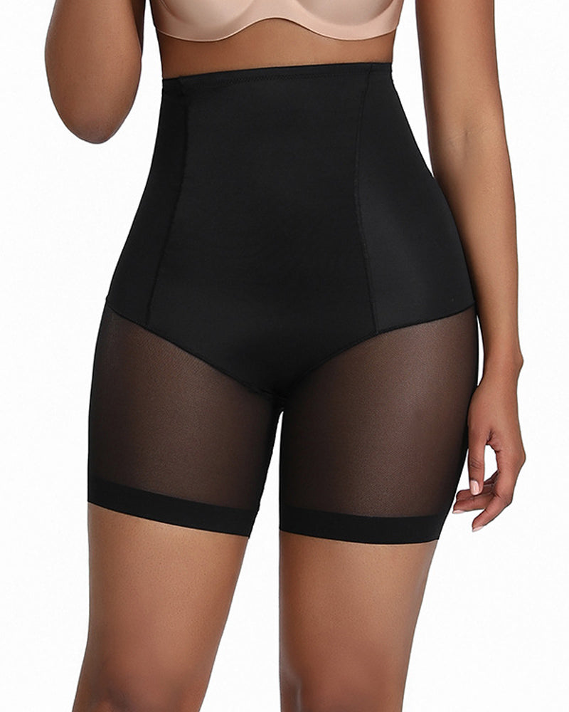 Nahtlose Mesh Atmungsaktive Bauchweg Po-Lift Korsett Formende Shorts