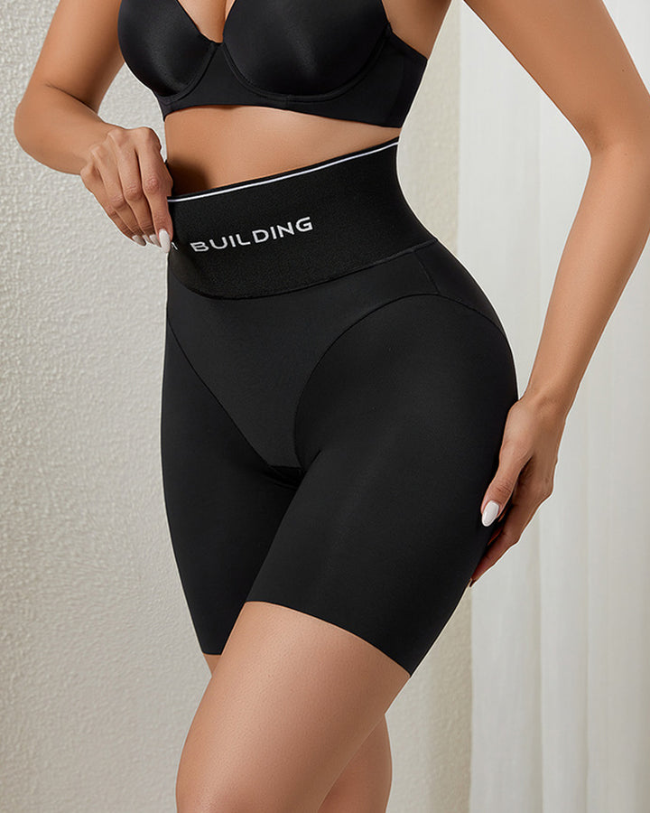 Nahtlose Hoher Taille Shapewear Shorts Bauchweg Anti-Chafing Miederhose