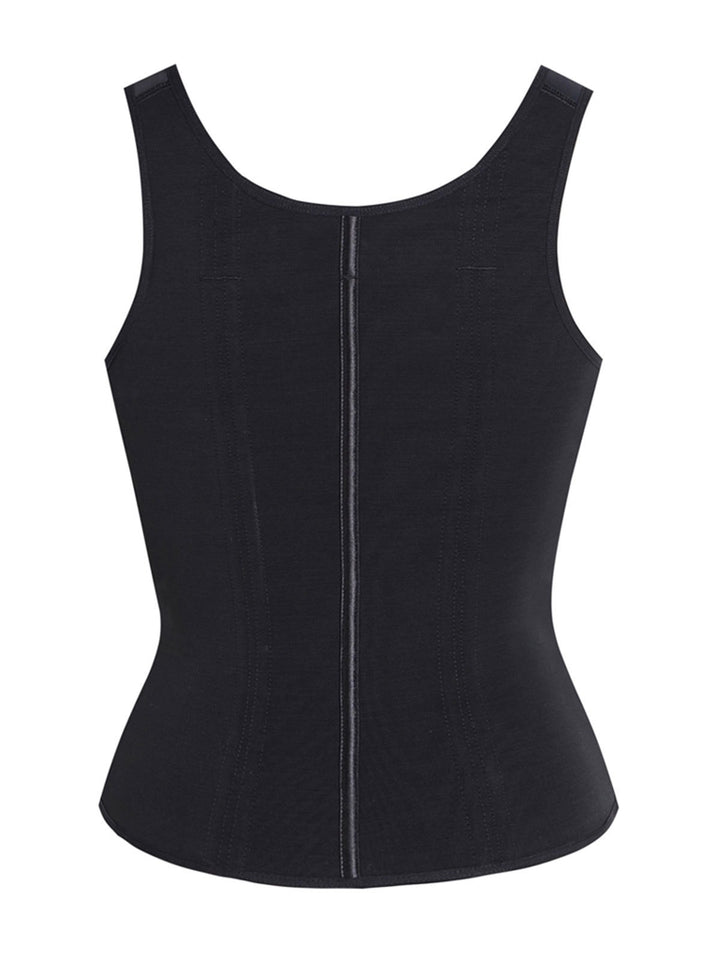 Shapshe® Damen Stäbchen Latex Reißverschluss Korsett Bauchkontrolle Body Shaper Weste Mit BH