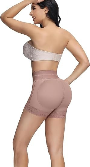 Shapshe® BBL Shorts mit doppelter Kompression und hoher Taille und bauchkontrollierendem Höschen in der Mitte