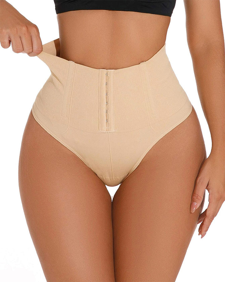 Hoher Taille Nahtlose Einreihige Shaping Tanga Bauchweg Shapewear Höschen
