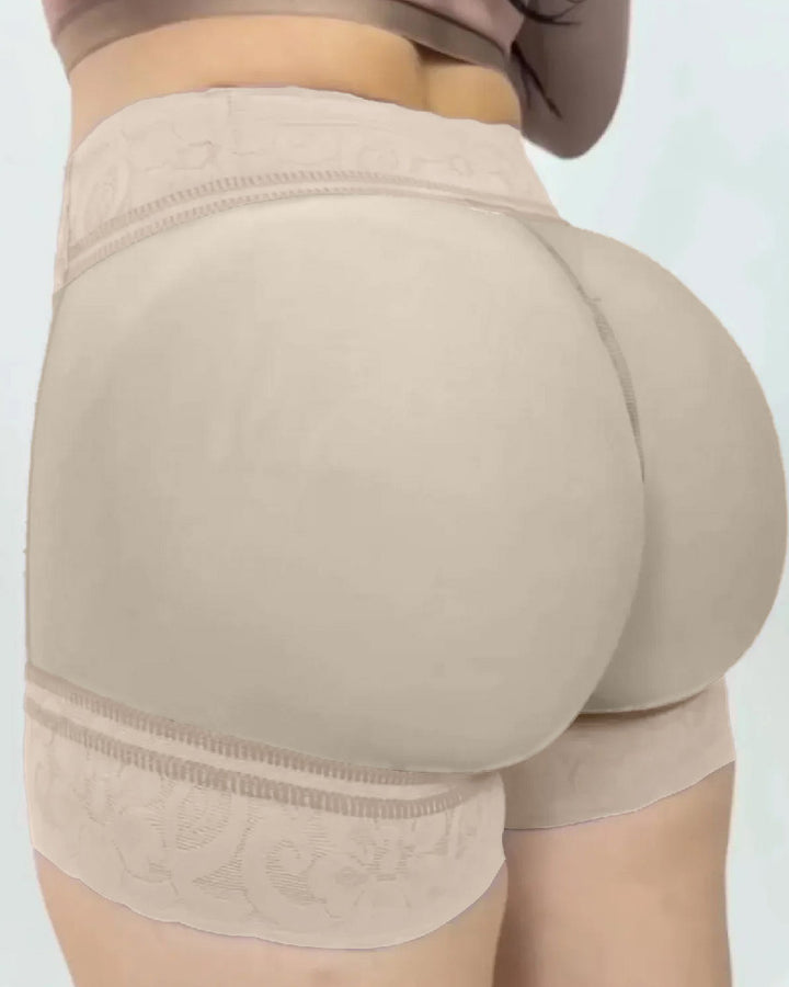 Shapshe® Damen Nahtlose Spitzen Po-Lift Bauchkontrolle Shapewear Shorts Unterwäsche