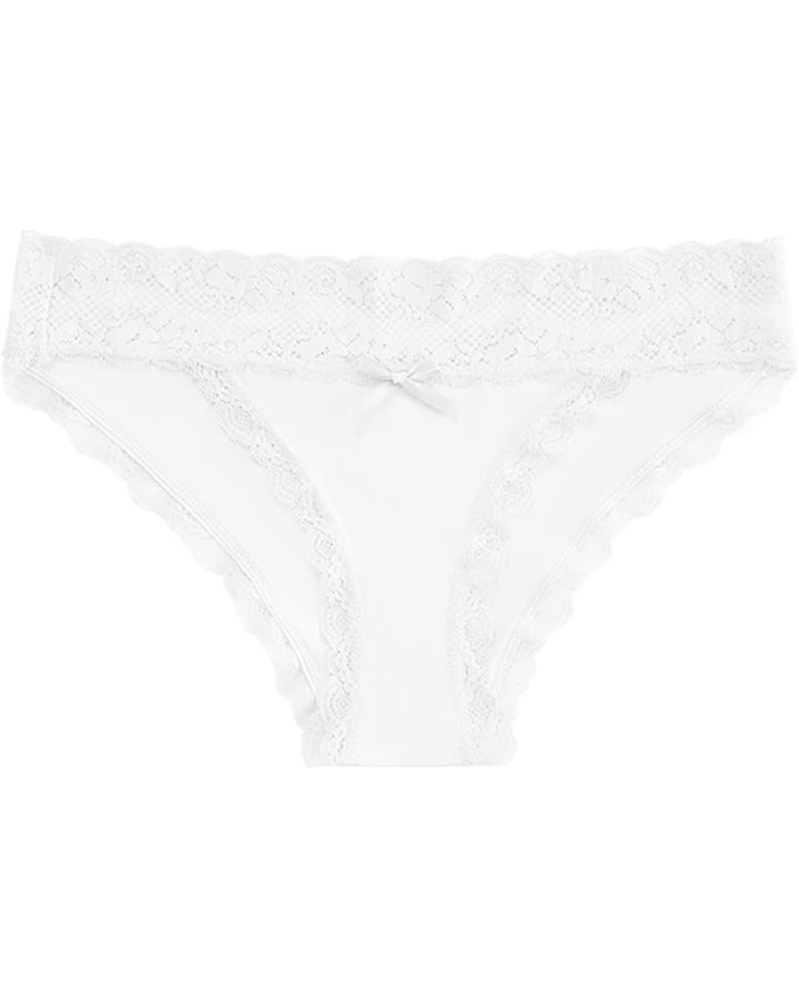 Sexy Spitzen Nähten Bikini Slip Hoher Schnitt Dünner Unterwäsche