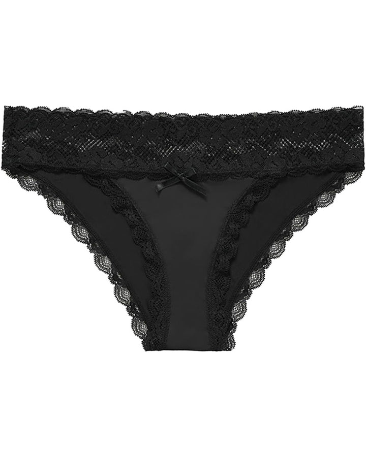 Sexy Spitzen Nähten Bikini Slip Hoher Schnitt Dünner Unterwäsche