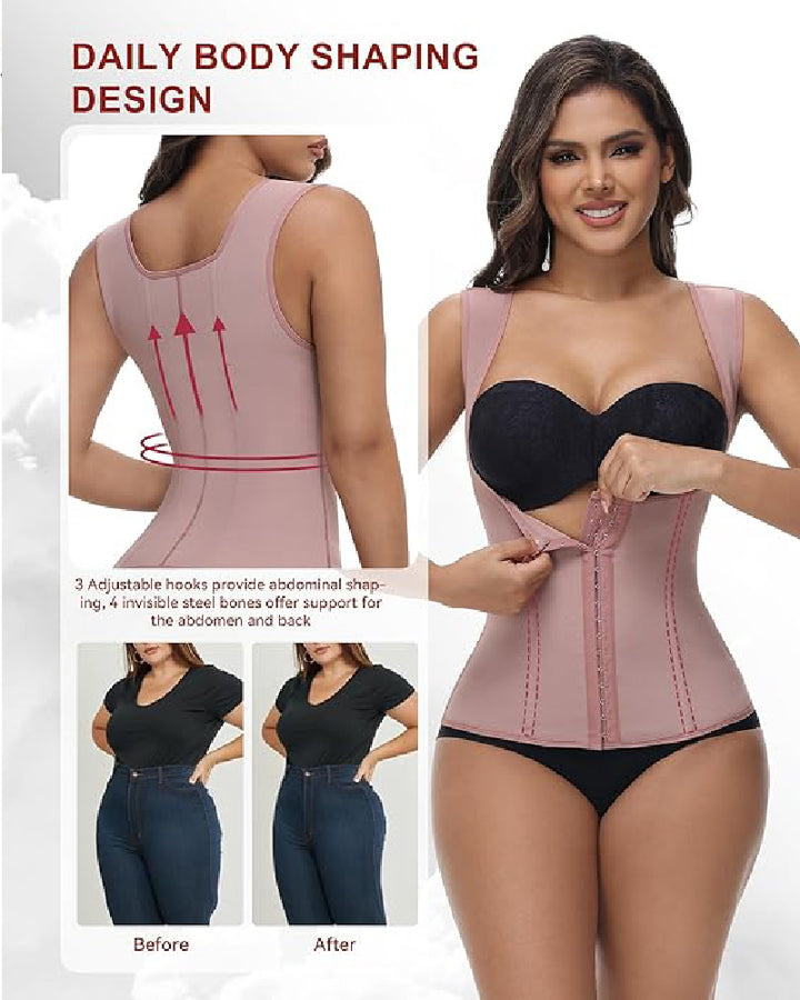 Shapshe® Nahtlose Bauchweg Taillentrainer Weste Workout Bauch Kompression Korsett