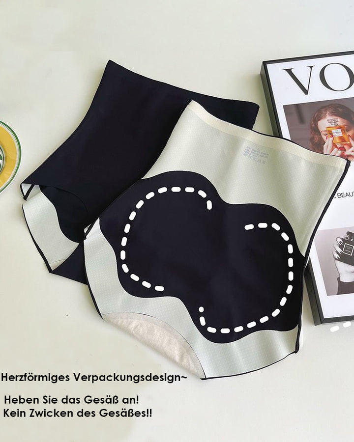 Damen Nahtlose Hoher Taille Bauchweg Slips Nicht-Rolling Shapewear Unterwäsche