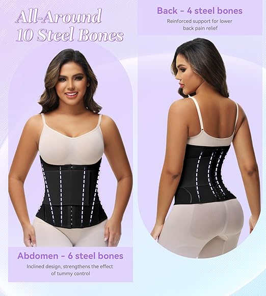 Shapshe® Damen Bauchweg Mieder Taillentrainer Stäbchen Sports Bauchgürtel Zum Abnehmen