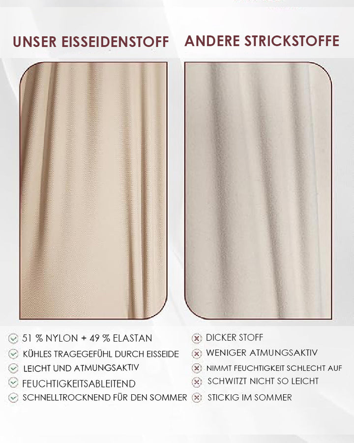 Shapshe® Damen Bauchweg Nahtloser Sommer Eisseide Bodysuit Kompressions V-Ausschnitt Body Shaper