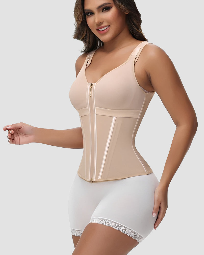 Shapshe® Boned Latex Waist Trainer Vest with Built-in Bra