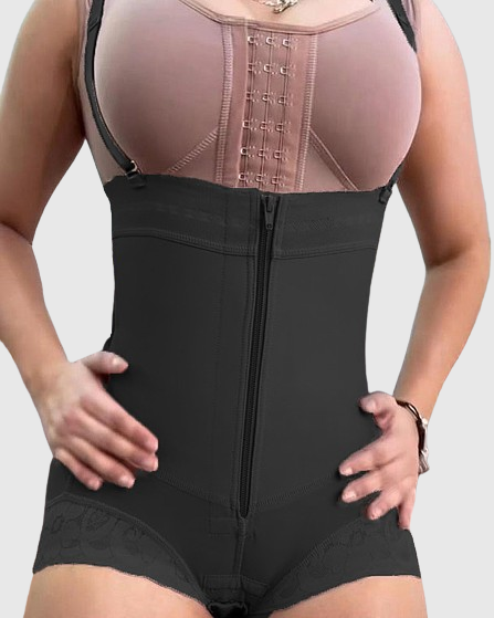 Shapshe® Damen Fajas Shapewear Shorts mit hoher Taille und Reißverschluss