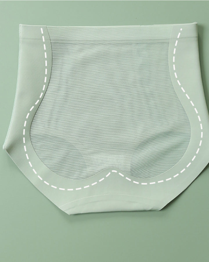 Nahtlose Hoch taillierte Netz Po-Lift Figurformende Slip Unterwäsche für Damen