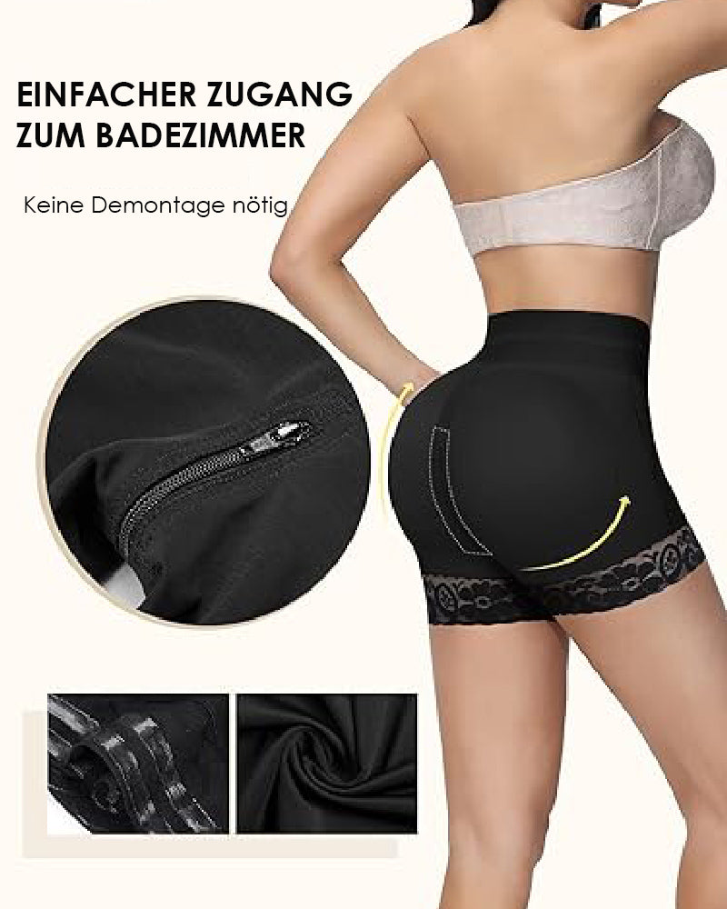 Shapshe® BBL Shorts mit doppelter Kompression und hoher Taille und bauchkontrollierendem Höschen in der Mitte