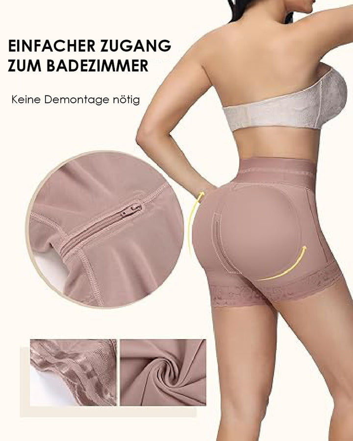 Shapshe® BBL Shorts mit doppelter Kompression und hoher Taille und bauchkontrollierendem Höschen in der Mitte