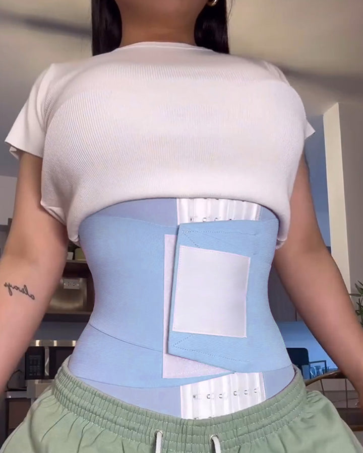 Shapshe® Damen Doppelkompressions Bauchwickel Schweiß Sauna Taillentrainer Waist Trainer