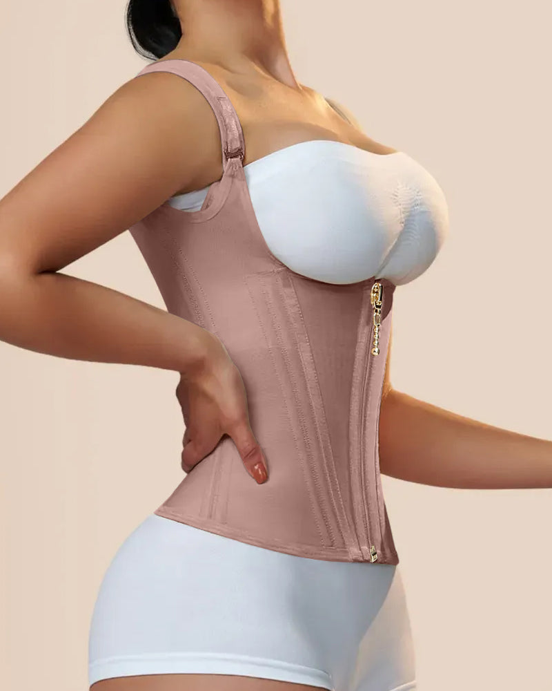Shapshe® Taillentrainer für Damen Body Shaper Korsett Weste Tanktop mit Stahlknochen