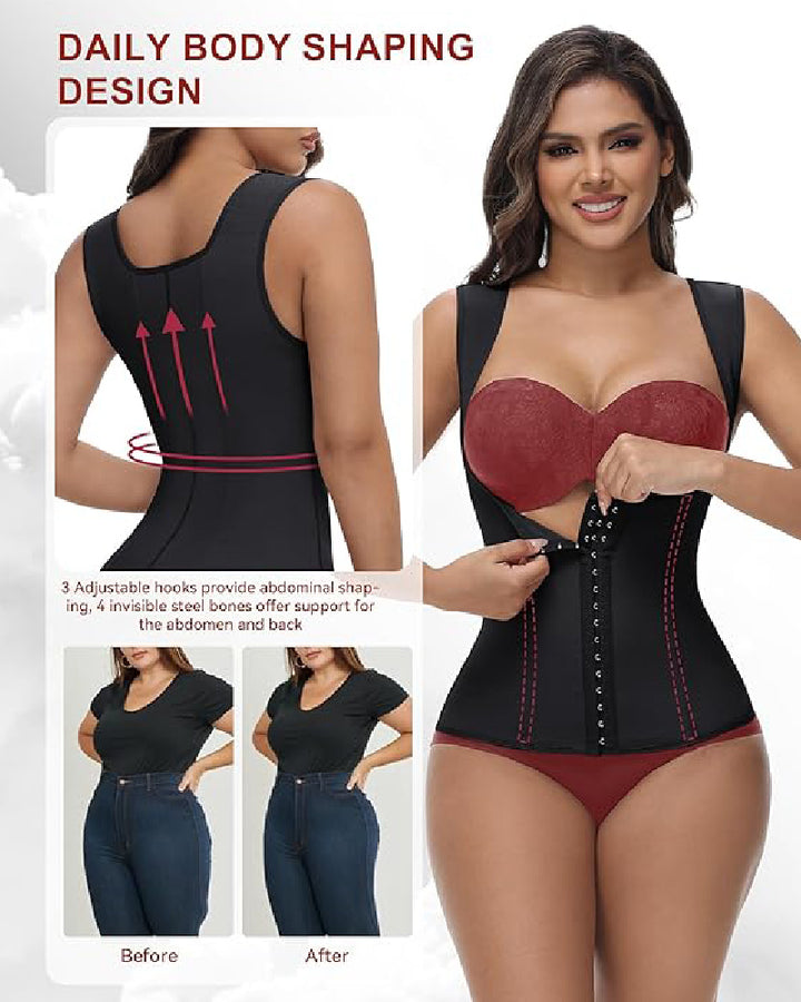 Shapshe® Nahtlose Bauchweg Taillentrainer Weste Workout Bauch Kompression Korsett