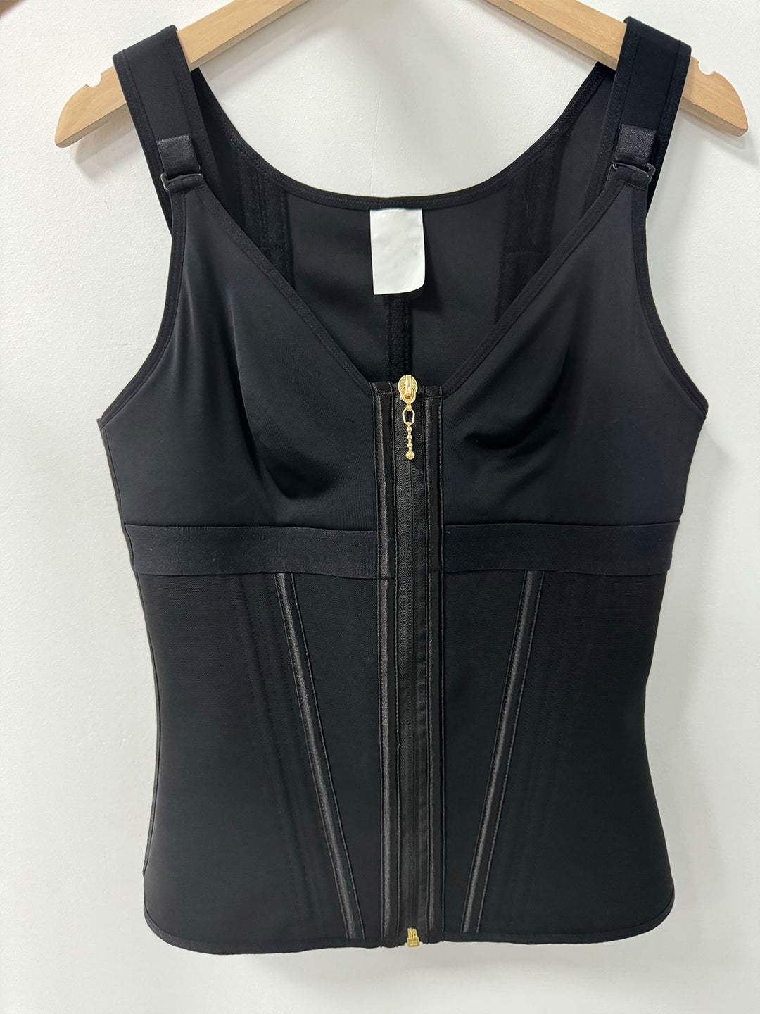 Shapshe® Damen Stäbchen Latex Reißverschluss Korsett Bauchkontrolle Body Shaper Weste Mit BH