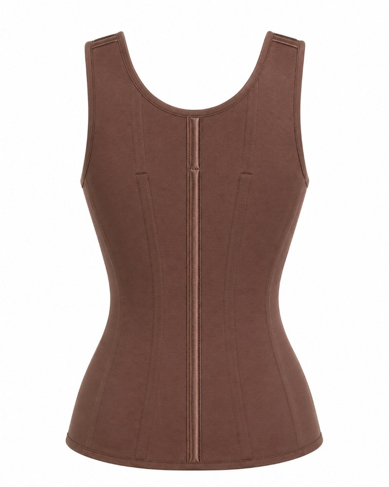 Double Compression Faja Corset Top Waist Trainer Built in Bra