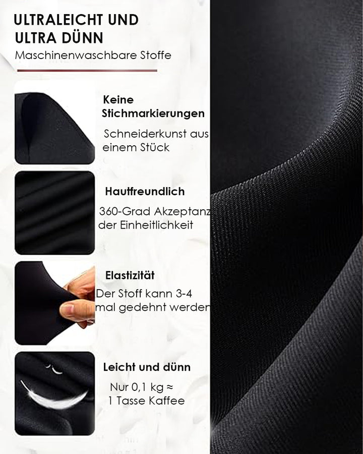 Shapshe® Plunge Rückenfreier Bodysuit Nahtloser Integrierter BH Tanga Shapewear