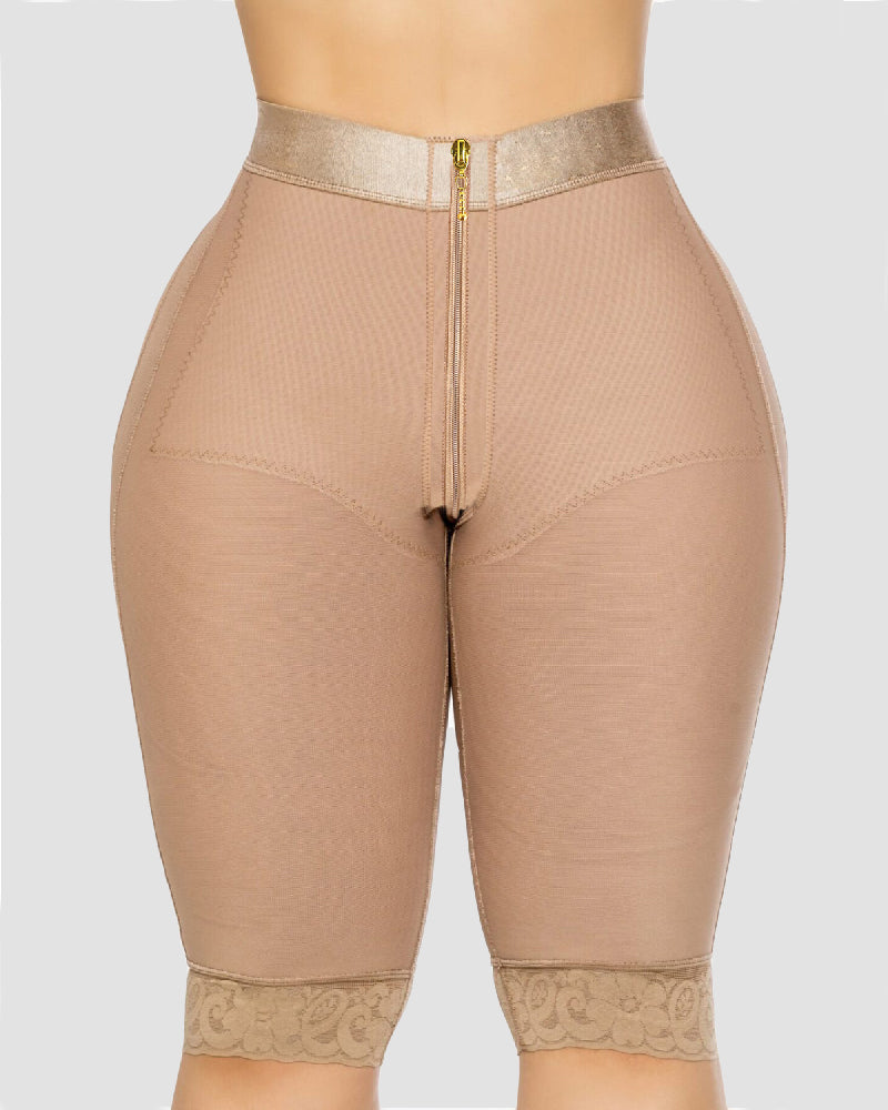 Shapshe® Hohe Taille Knielange Shapewear Shorts Mieder Po-Lifter Schlankheits Fajas Shorts