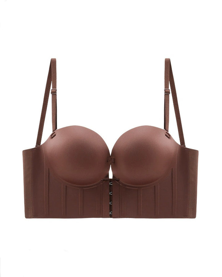 Vorderverschluss Großer U Rücken BH Verdickte Push-Up Ohne Bügel BH