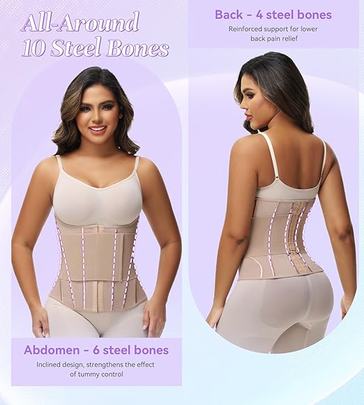 Shapshe® Damen Bauchweg Mieder Taillentrainer Stäbchen Sports Bauchgürtel Zum Abnehmen